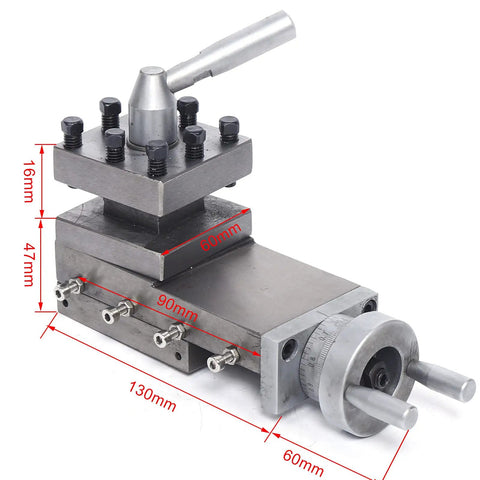 Lathe Tool Holder And Cross Slide For Cast Iron Lathe Parts Built Tough Pro Grade Durable Precision Tool Post With 90mm Stroke
