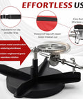 Big 25 Lb Seed Spreader For Lawn And Garden showing adjustable shoulder strap with metal gears and waterproof bag features