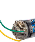 Cr-Tuned 35T Crawler Motor For CR-01 RC Crawlers, angled view with wiring details, ideal for Land Cruiser and Unimog models