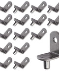16 pieces 5mm L Shaped Shelf Pins For Wood Shelving 8.2mm Pin Length Cabinet Support Pins in gun metal finish