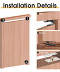 Hidden Pivot Door Hinge Kit Black 360 Degree Swing Hinges Heavy Duty 570 Lbs Load Bearing With Silent Operation installation view