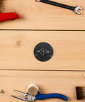 Universal Black Fan Control Knobs 10 Pack Replacement Caps for Floor Fans in Warehouse and Office Use Durable Plastic Construction Built to Last with Smooth Rotary Control and Easy Grip, black fan knob on wooden surface
