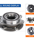 Two Pack Wheel Bearing Hub Assembly 513301 For Audi A4 A5 A6 RS5 RS7 Quattro Allroad Q5 SQ Front And Rear OE Fitment Durable