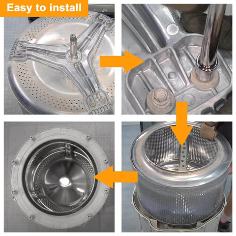 Washer Spinner Support Replacement For LG Front Load Washer Rear Drum Spider 4434ER0002D installation steps