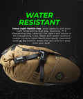 Inova Light Bike Saddle Bag Under Seat Storage, Water Resistant Cordura 1000D With Internal Padding, shown in wet conditions
