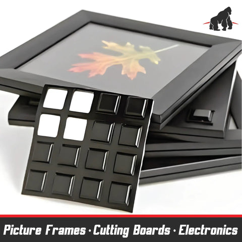 Bumper And Rubber Feet 82 Piece Combo Pack Black Stick On Self Adhesive 5 Bumper Shapes For Cabinets Drawers Picture Frames