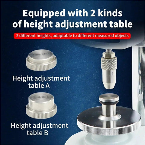 Heavy Duty Digital Grain Hardness Tester And Pocket Penetrometer Meter For Wheat Rice Feed Analysis height adjustment tables A and B.