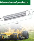 Drive Tensioner Spring 4 Pack For Raptor SD SDX Mowers Replacement Kit Keeps Belts Tight For Smooth Power Transfer 3 Inch By Half Inch Extension Springs Easy Install. 3.14in spring dimensions