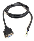 Bulletproof NEMA 23 Closed Loop Stepper Motor Setup Featuring Hella Smooth Hybrid Servo Control And A Dead On Precise 439 Oz Inch Output For Serious Shop Work Or Custom Builds, black servo cable with DB15 connector.