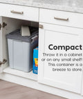 Stackable Dog Food Storage Container With Airtight Gasket Seal And Four Latches Holds Up To 30 Lbs In Cabinet