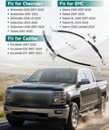 Chevrolet GMC Cadillac Front Brake Hydraulic Hoses Heavy Duty Replacement Kit displayed with compatible truck models.