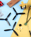 Three Sets Spare RC Plane Propellers 3 Blade Pack Compatible With 76111 BF109 Remote Control Airplane and accessories