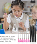 Children using Must-Have 11 Pcs Resin Tools Kit With Stirrers Spoons Poke Needles Anti-Static Tweezers And Pipette For Resin Art Jewelry