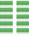 10 Pack 10Pin 2.54mm 0.1 Inch Pitch PCB Screw Terminal Block Connectors 150V 6A For 26 To 18 AWG Cable ABS Plastic Housing