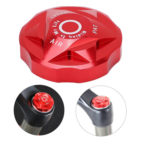 Front Fork Cover For Mountain And Road Bikes, Suspension Cap And Air Chamber Shield With 3 Washers, Pro Grade Aluminum Alloy