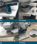 Diamond Core Drill Bit Set For Porcelain Ceramic Tile And Granite Marble Heavy Duty 9 Piece Tile Hole Saw Kit in action.