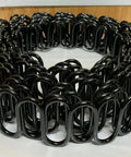 Top Shelf Zig Zag Springs 9 Gauge 35 Foot Roll showing black steel coil with clips for sofa and auto upholstery.