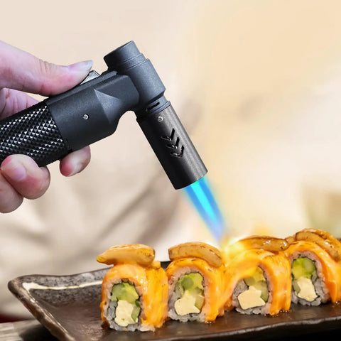 Portable Butane Torch For Cooking And Grilling With Big Jet Flame Refillable Mini Blow Torch cooking sushi rolls