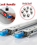 Heavy-Duty Metal Drawer Slides 20 Inch Ball Bearing Runners For Cars, Kitchens, And Industrial Use Smooth Glide Rails With 500mm Extension