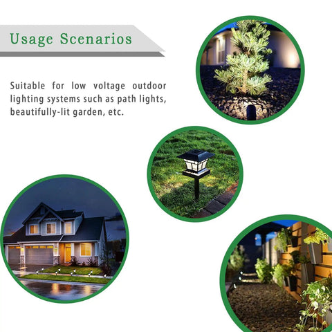 Usage scenarios for Low Voltage Landscape Lighting Wire For Outdoor Direct Burial And Underground Use, 12 Gauge 2 Wire Black, 100ft, ETL Listed, ROHS Compliant, Pure Copper Cable Ideal For Path Lights, Deck Lighting, Garden Lights.