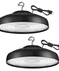 2 Pack 400W UFO LED High Bay Lights With Beastly Bright 60,000 Lumens 5000K Daylight, UL Listed 10 Ft Plug, Replaces 1600W MH HPS
