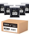8 Inch Black Zip Ties 5000 Count Pack With 50 Pound Tensile Strength UV Resistant Self Locking Cable Ties in 5 Packages of 1000