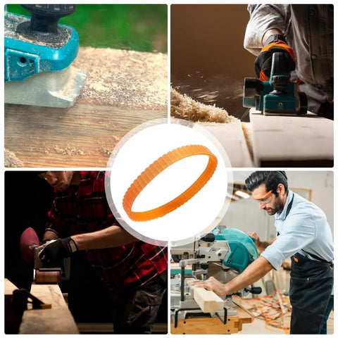 Drive Belt Replacement For Electric Planer And Woodworking Tools With Flexible Grip Design Smooth Power Transfer And Reliable Rotation