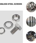 40 Piece M6 X 10mm Hex Bolts With Nuts Set In 304 Stainless Steel For Industrial Fastening displayed with close-up applications