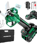 Cordless Electric Pruning Shears That Flat Out Cut Up To 2.1 Inch Branches, LCD Display, 21V Motor, Batteries, Blades, Case
