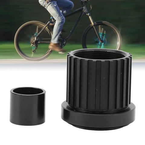12 Speed Freehub Body MS048 With 15mm Aperture For 12mm Thru Axle Or 5mm Quick Release aluminum alloy part with cyclist on bike