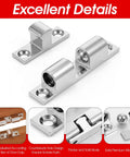 Heavy Duty 12 Pcs Closet Ball Tension Latch Set With Screws Adjustable Double Roller Catch For Cabinet Cupboard Wardrobe Door Hardware Zinc Alloy Silver Fits Home And Office - close-up of metal latches and ball detail.