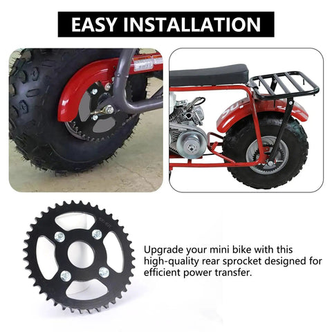 Heavy Duty 40T 40mm Bore Mini Bike Sprocket for 420 Chain Replacement on CT200U BT200X