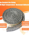 Protalwell self-adhesive stove gasket tape, 1 in x 72 in, flat fiberglass gasket on roll, Amazon brand