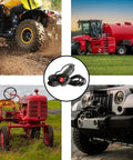 3 Pin Male Plug Electric Winch Remote Controller With 11.48 Foot Connector Cable Easy Install Plug And Play For Atv Utv Off Road Vehicle Black Housing Durable Plastic Build Reliable Performance displayed with ATV, tractor, and UTV.