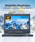 Heavy Duty Portable Kvm Console And Slick Crash Cart Featuring 15.6 Inch 4K Lcd Screen And Built In Battery For Zero Hassle Server Fixes And Straight Up Datacenter Work with 4K resolution display.