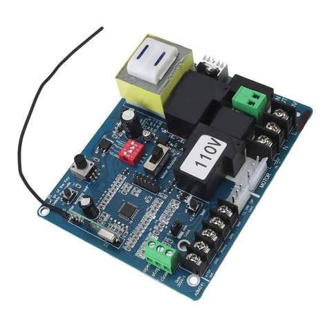 Sliding Gate Opener Main Board With Remote Controllers, sensitive gate motor control board, 110V, top view of circuit details