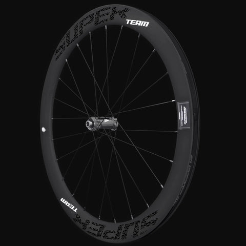 Classic PRO Light 50mm Carbon Disc Wheelset for Road Bikes with 36T Ratchet Hub and Ceramic Bearings, black side view