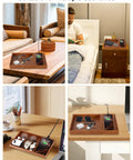 Valet Tray With Integrated Wireless Charger For Dad Youre My Hero Engraved EDC Nightstand Organizer For Men Catchall Tray For Phone Watch Keys Aesthetic Office Desk Accessory Brown on various surfaces