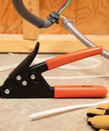 Cable Tie Tensioning Tool For Nylon Ties With Built In Cut Off And Ergonomic Handle Durable Hand Tool WT1 Seven And A Half Inch Red
