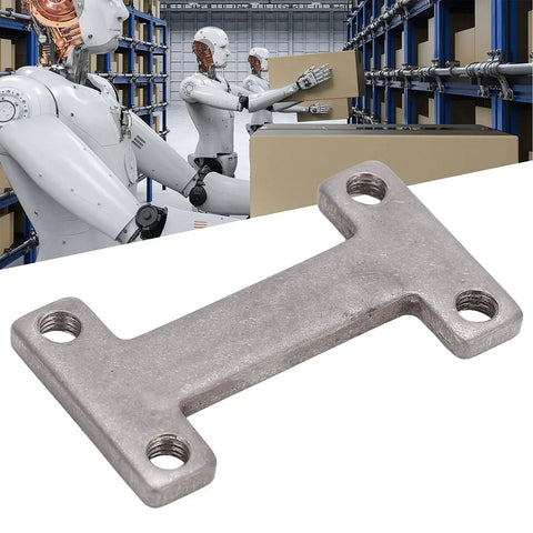 Heavy Duty M4 Stainless Steel I Shaped Screw Plate For No Sweat End To End Channel And Bracket Hookup Slick Robotic Clamping Mechanism Assembly Pro Gear in a robotic assembly setting.