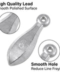 5 Pack Bank Sinkers Lead Weights For Freshwater Catfishing And Saltwater Surf Fishing With A Bowling Pin Design That Grips Mud Or Sand