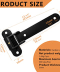 2 Pack Heavy Duty Gate Hinges Weld On Or Bolt On 900 Lbs Capacity 180 Degree Open with size details and carbon steel