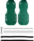 Lawn Aerator Shoes With Spikes For Soil Aeration Adjustable Straps And Heavy Duty Buckles One Size Fits All 13 Metal Spikes Per Shoe Easy To Install Green 1 Pack