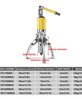 Heavy Duty Hydraulic Gear Puller Badass Bearing Hub Separator With Fifty Ton Pull Two Or Three Jaw Design 50 Cm Reach Rust Resistant Steel for auto repair