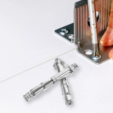 Ultra Durable Hollow Wall Anchors Kit With Threaded Inserts For Metal And Toggle Nuts For Drywall And Stucco Fixes showcasing 5x65mm set