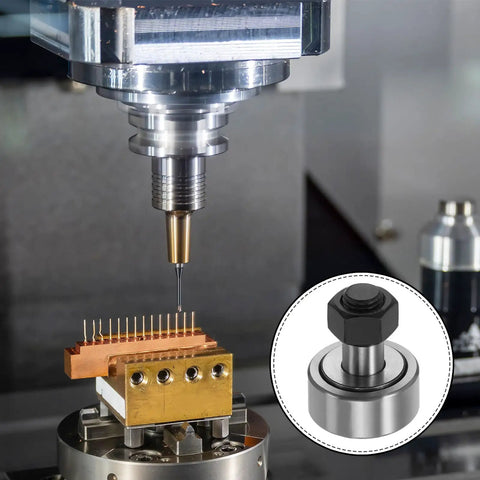 Industrial machine with Two Pack CF12-1 KR32 Needle Roller Bearing Set With 32mm Roller Diameter Bolt Type Track Runner for 11D Printer
