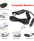 12V DC Power Cord For DreamStation CPAP BiPAP Car Charger Cable On The Go With Cigarette Lighter Six Point Five Ft Replacement Power Adapter For DreamStation 2 Auto CPAP Pro And Auto Models with compatible machines shown.