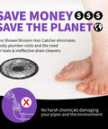 Inside Drain Hair Catcher For 4 Inch Shower Drains Stainless Steel Shield With Easy Cleanup Keeps Hair Out Of The Pipes