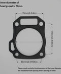 Hemi Gasket Set Kit For 212cc And 224cc Small Engine Upgrades Rebuild For Predator Tillotson Lifan Ducar Locin Engines