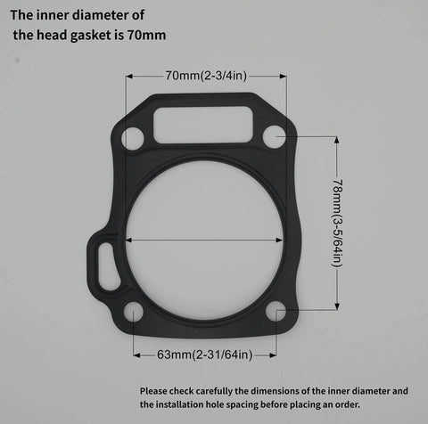 Hemi Gasket Set Kit For 212cc And 224cc Small Engine Upgrades Rebuild For Predator Tillotson Lifan Ducar Locin Engines